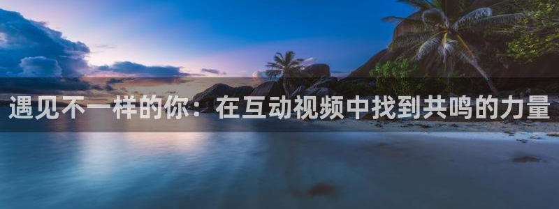 富邦娱乐：遇见不一样的你：在互动视频中找到共鸣的力量